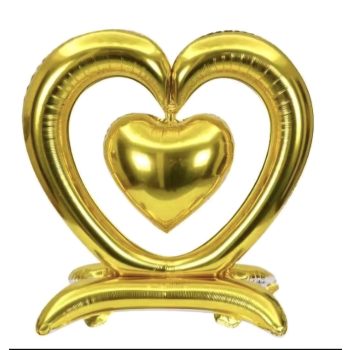 Szivecske fóliás lufi 