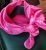 Pink színű, szatén kendő