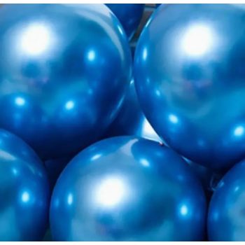 Gyöngyház kék latex 25cm. Lufi csomag 100db.