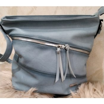 Női táska kék színű, bőrhatású