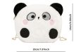 Pandamaci plüss táska fekete-fehér 16x7 cm