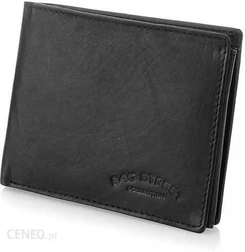 FÉRFI VALÓDI BŐR PÉNZTÁRCA BAG STREET FEKETE 