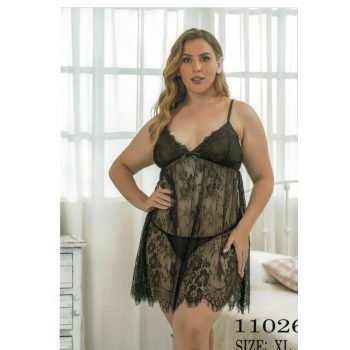   SzexI fehérnemű szett, tangával XL IQA No.11026 (fekete színű)