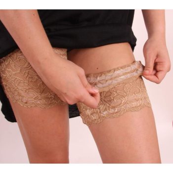 Combvédő, combvédő csipke