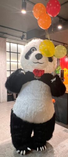 Óriás pandamaci - party maci szolgáltatás (250cm) 20 perc